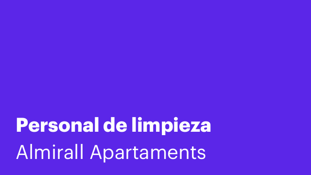 Personal de limpieza
