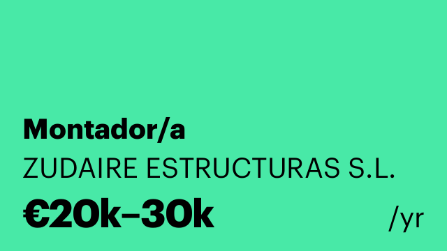 Montador/a