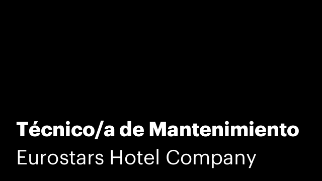 Técnico/a de Mantenimiento