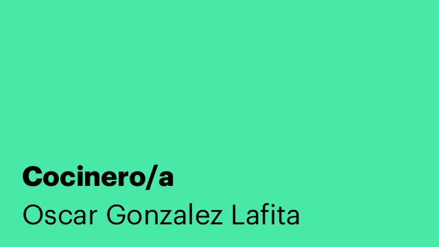 Cocinero/a