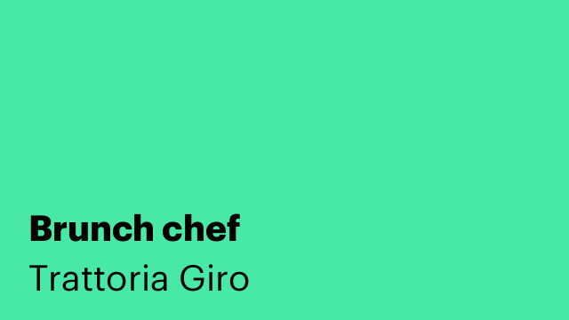 Brunch chef