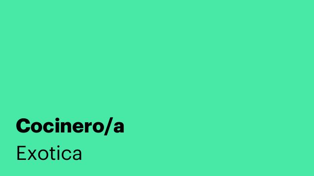 Cocinero/a