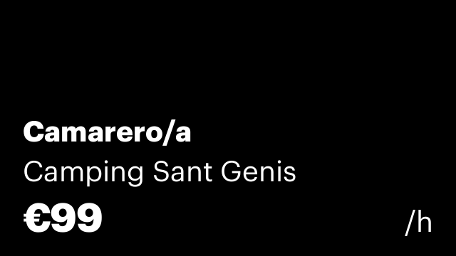 Camarero/a