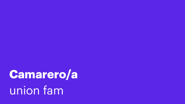 Camarero/a