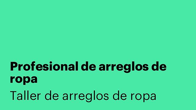Profesional de arreglos de ropa