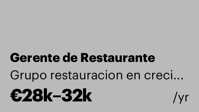 Gerente de Restaurante