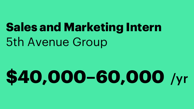 Sales and Marketing Intern