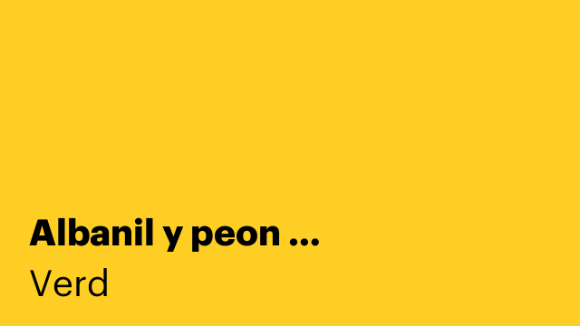 Albanil y peon …￼