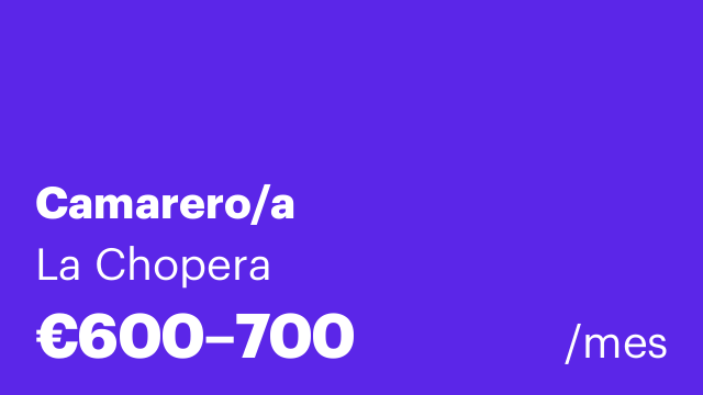 Camarero/a