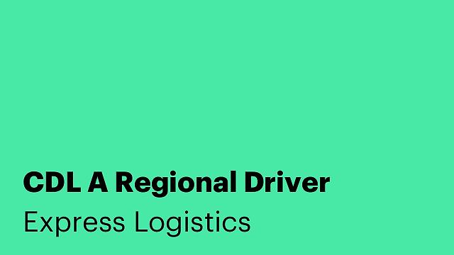 CDL A Regional Driver
