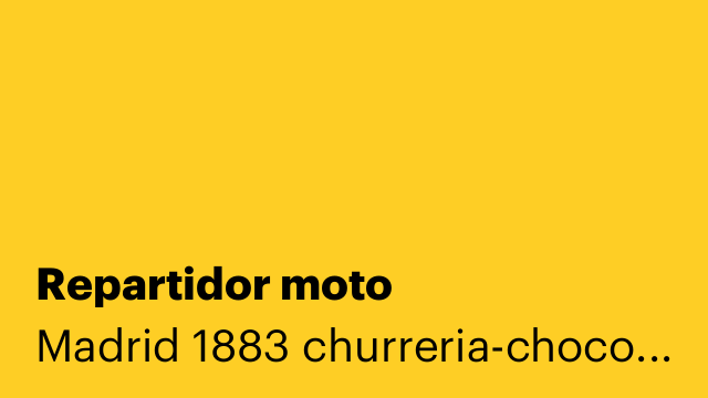 Repartidor moto