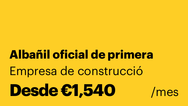 Albañil oficial de primera