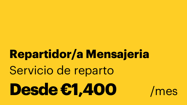 Repartidor/a Mensajeria