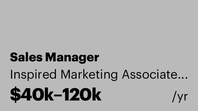 Sales Manager