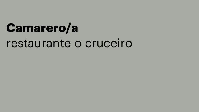Camarero/a