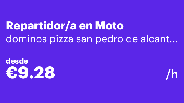Repartidor/a en Moto