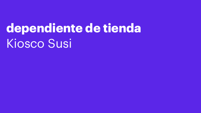 dependiente de tienda