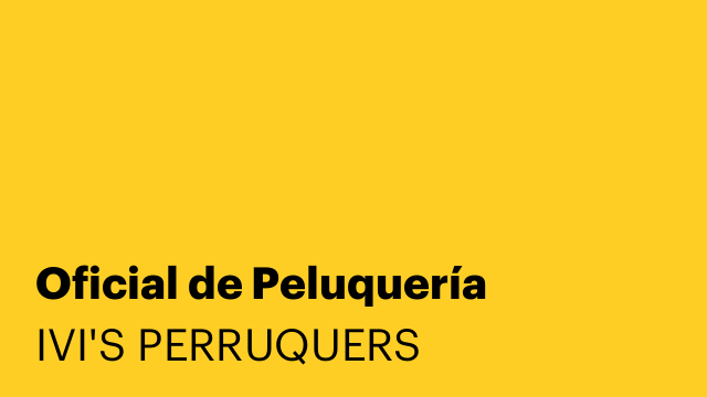 Oficial de Peluquería