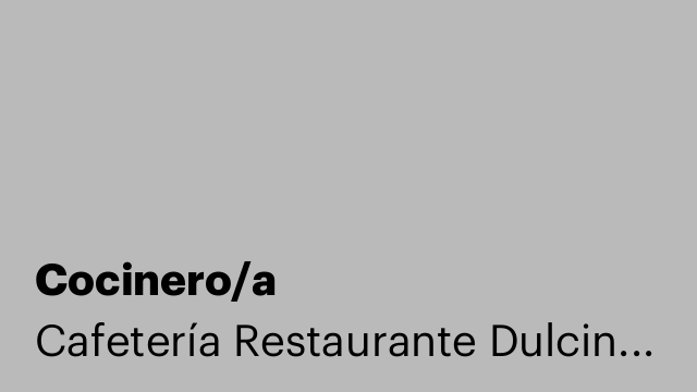 Cocinero/a