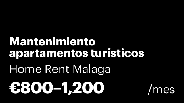 Mantenimiento apartamentos turísticos