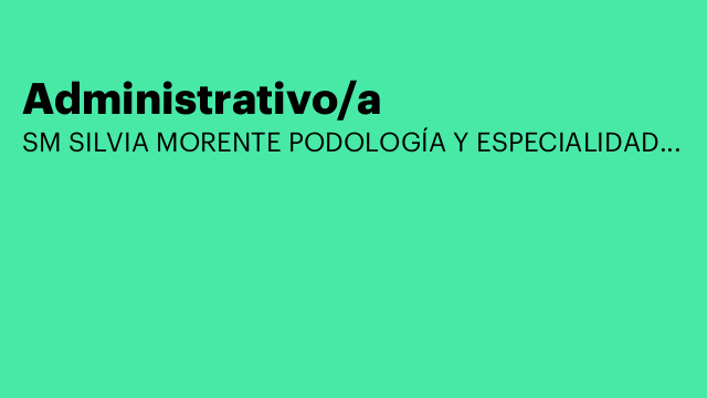 Administrativo/a
