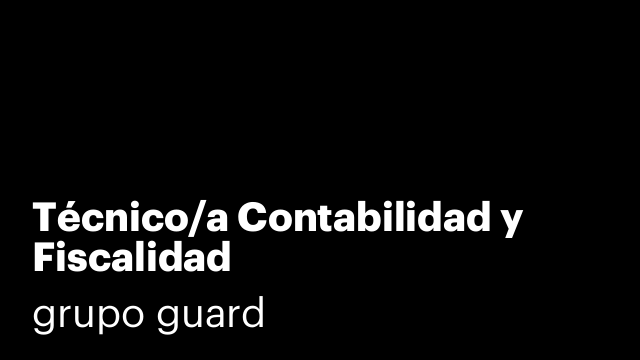 Técnico/a Contabilidad y Fiscalidad