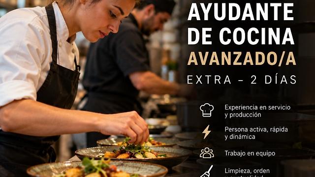 Extra 2 Dias-  Ayudante de cocina avanzado