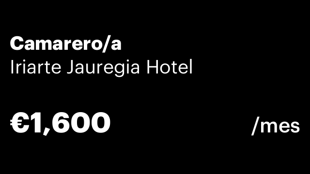 Camarero/a
