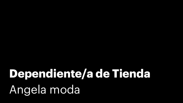 Dependiente/a de Tienda