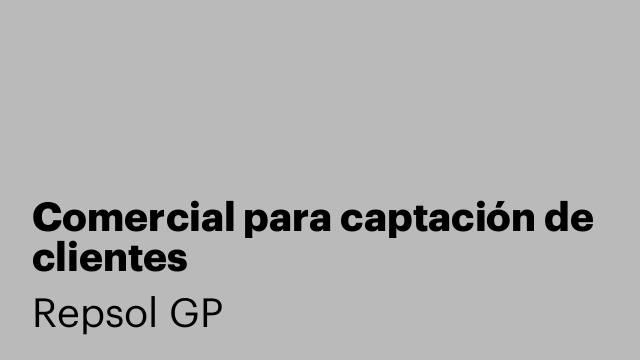Comercial para captación de clientes