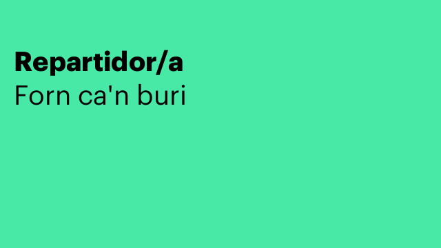 Repartidor/a