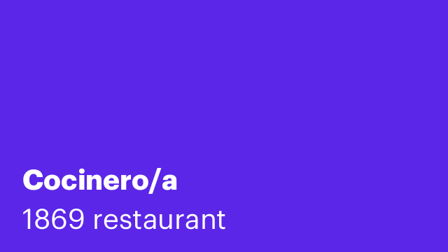Cocinero/a