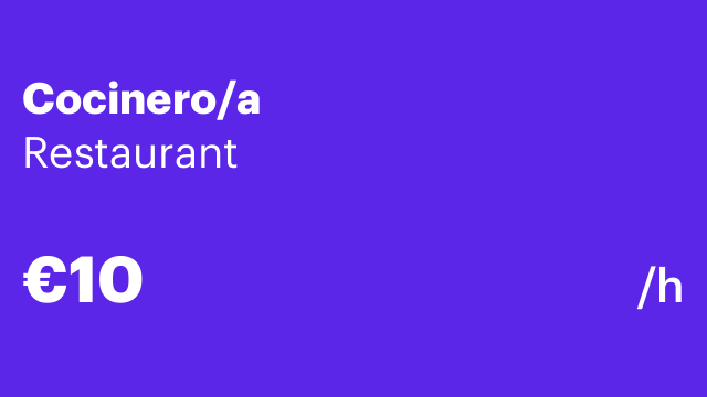 Cocinero/a