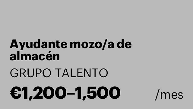 Ayudante mozo/a de almacén