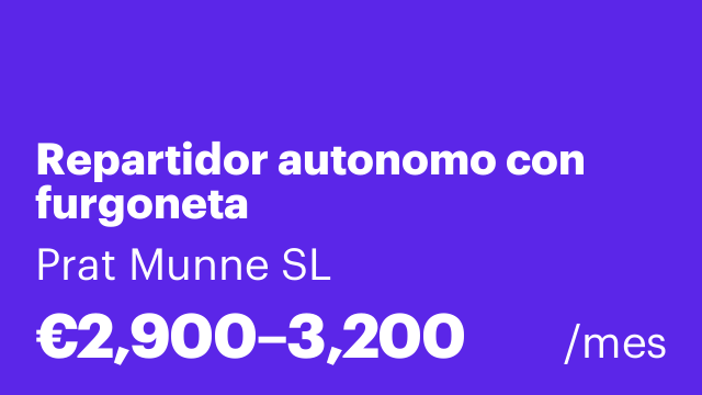 Repartidor autonomo con furgoneta