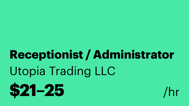 Receptionist / Administrator