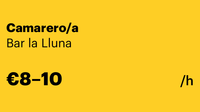 Camarero/a