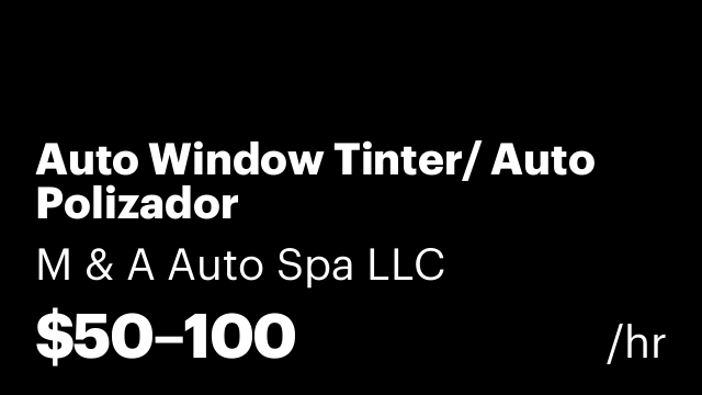 Auto Window Tinter/ Auto Polizador