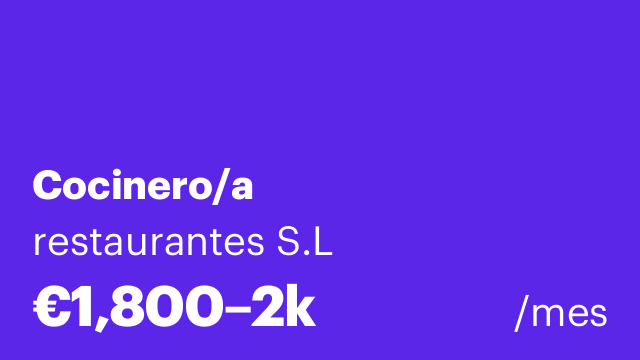 Cocinero/a
