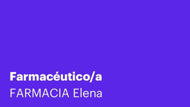 Farmacéutico/a