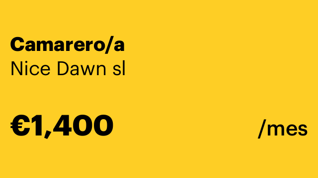 Camarero/a