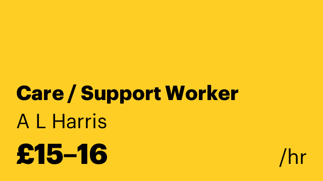 Care / Support Worker