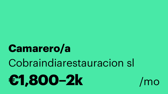 Camarero/a