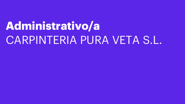 Administrativo/a