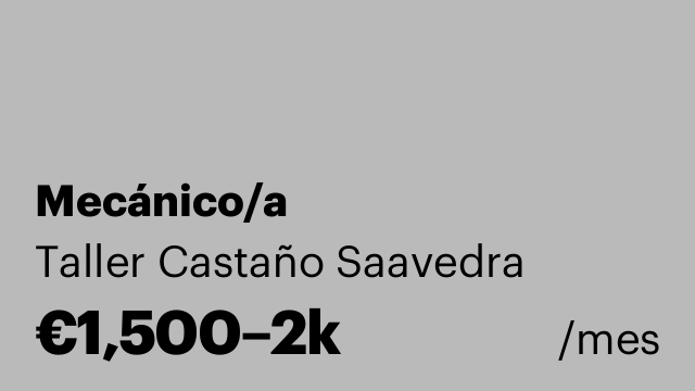 Mecánico/a