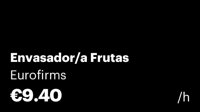 Envasador/a Frutas