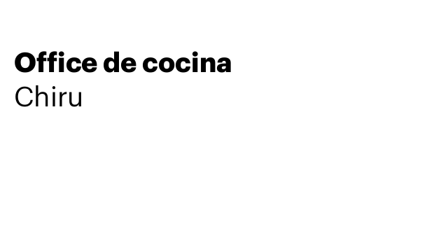 Office de cocina