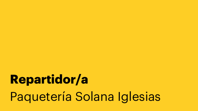 Repartidor/a