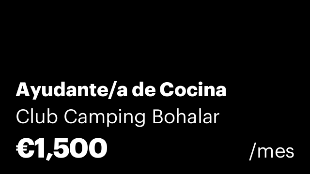 Ayudante/a de Cocina