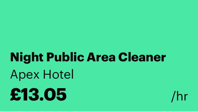 Night Public Area Cleaner